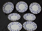 Vintage Spode 9 125    Luncheon Plate Colonial Blue 395839 England - Set Of 7
