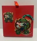 Disney Happy Holidays 2017 Passholder Le 500 Boxed Dumbo Ornament   Pin Set