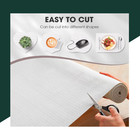White Drawer Shelf Liner 12  X 10ft Non-slip Waterproof Cabinet Cupboard Mat