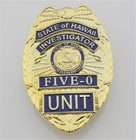 Us Hawaii Five-0 Badge Hawaii 5 O Badge   Chain Belt Leather Badge Holder