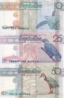 Seychelles Set 3 Unc 10 25 50 Rupees Radom Date P 36 37 38 Without Swordfish Foi