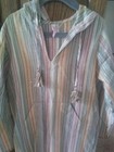 Zimmermann Kids Pastel Lurex Stripe Hooded Tunic With Tassels Size 8