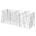 Raised Garden Bed Raised Flower Bed Gabion Basket Galvanized Steel Vidaxl