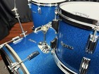 Rogers Vintage Drums Holiday 3pc Cleveland   Dayton Blue Sparkle Kit