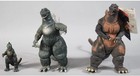         4 Vintage Godzilla Figure Lot 1995 Bandai Japan Tagged Kaiju        