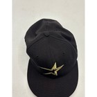 Vintage Houston Astros Baseball Cap Size 7 1 2 Black Gold Star Fitted New Era