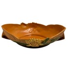 Roseville Pottery Water Lily Bowl 443-12 Vintage 1940s Usa Art Pottery