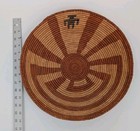 Native American Style Man In The Maze Woven Basket 14 d