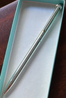 Vintage 1990 Tiffany   Co 925 Sterling Silver T-clip Ballpoint Pen   Engraved