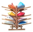 Log Kayak Rack 4 Kayak   4 Sup surfboard  Natural Finish By Hitch Exclusives
