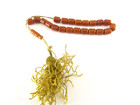 Vintage Small Prayer Beads Butterscotch Bakelite Tested 21  1 Beads