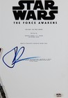 J j  Abrams Signed   Framed Star Wars The Force Awakens Script Cover Photo Psa