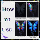 4pcs Glow In Dark Scratch Art Rainbow Paper Sheets W  Pen   Stress Relief Toy