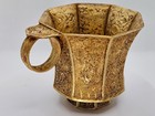 Chinese Ancient Dynasty Gold Gilt Goblet Wineglass Cup Statue