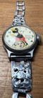 Vtg 1934 Ingersoll Mickey Mouse Wrist Watch W  Original Metal Band Needs Work