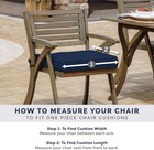 Arden Selections 19  X 20  Outdoor Round Back Patio Cushion  Onyx Black Cabana