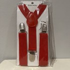 Kid Suspender And Bow Tie Combo Set Adjustable Boys Girls Toddlers  Red