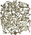 Lot Of 125 Vintage Style Antique Skeleton Furniture Cabinet Old Lock Keys Jewelr
