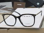 Chanel 3435 Black Rectangular Frame Transparent Lenses 54 20-140 Women s Glasses