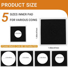 60pcs Silver Dollar Coin Holders For Collectors - Clear 20 25 30 35 40mm