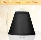 Macarrie 2 Pack Small Lamp Shade Barrel Fabric Lampshade Cover Clip On Table   