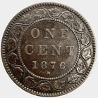 1876 Canadian Large One Cent Coin Canada Victoria Low Mintage Km  7 Lot C2-272