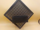 2 Vintage Mcm Black Metal Mesh Black Wall Pokets Mid Century Modern 1950s Retro
