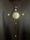 1925 Us 50 Cent Silver-plated Coin Bolo Tie Western Cowboy Necktie Leather Cord