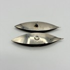 Vintage Tatting Shuttles Lot Of 2 Detach-a-spool Just-rite Silver Sewing Lace