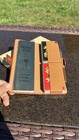 Vintage Bridge Canasta Rummy Card Game Set     Leatherette Case  Score Pad   Cards