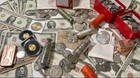    vintage Us Silver Coin Lot Estate Liquidation Junk 90  Morgan Half Dollar Dime
