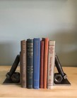 Giant Nut And Bolt Bookends     Set Of 2     Industrial Decor     Metal Book Holder