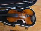 Nice  Antique Flamed Maple 4 4 Size Violin With Case German 