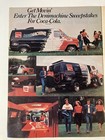 1976 Ford Denimachine Sweepstakes F Series Econoline Coca Cola Two Page Print Ad