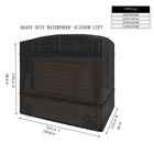 Scissor Lift Heavy Duty Cover Waterproof Dustproff All Weather