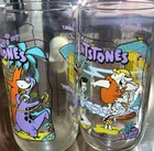 Vintage Hardee   s Hanna-barbera Flinstones 1960s Special Edition Glasses Set Of 2