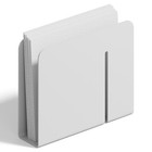 Napkin Holder For Table  Matte White Steel  Tissue Holder
