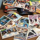 Vintage Sports Card Shoebox Lot Baseball Football Basketball Hockey Mix