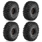 4pcs Brass 1 0 Tires Beadlock Wheel Rims Set For 1 24 Rc Crawler Car Axial Scx24