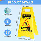 2 Pack Caution Wet Floor Sign 17 52 Inch Length Fold Out Wet Floor Signs 
