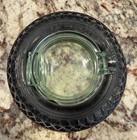 Vtg Uranium Glass Goodyear Balloon Tire Ashtray