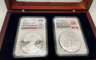 2026 Silver Eagle 250th Ann Set Pf70   Ms70 With Display Case