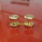 10 5  6mm Leather Craft Belt Wallet Solid Brass Nail Rivets Chicago Screws 
