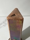 Decorative Purple Green Stained Glass Kaleidoscope 3-mirror Iridescent Art