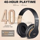 Portable Noise Wireless Headphones Over-ear Stereo Headset Foldable Earphones