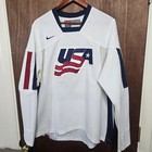 Vtg Nike Hockey Jersey Usa Men   s Medium Olympics Team Sports Iihf Logo Patch