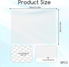 10 Sheets White Pvc Fursuit Eye Mesh Waterproof Plastic Sheets For Cosplay Craft