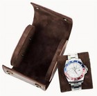Genuine Leather Watch Case Roll  Travel Organizer For 1 Watch - Storage   Displa