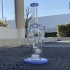 Color Lip Elephant Mouth Hookah Water Pipe Glass 12inch 38mm Tobacco Bong Beaker
