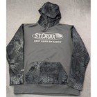 St Croix Rod Kryptek Camo Hoodie Sweatshirt Gray Men s Size Medium Fishing